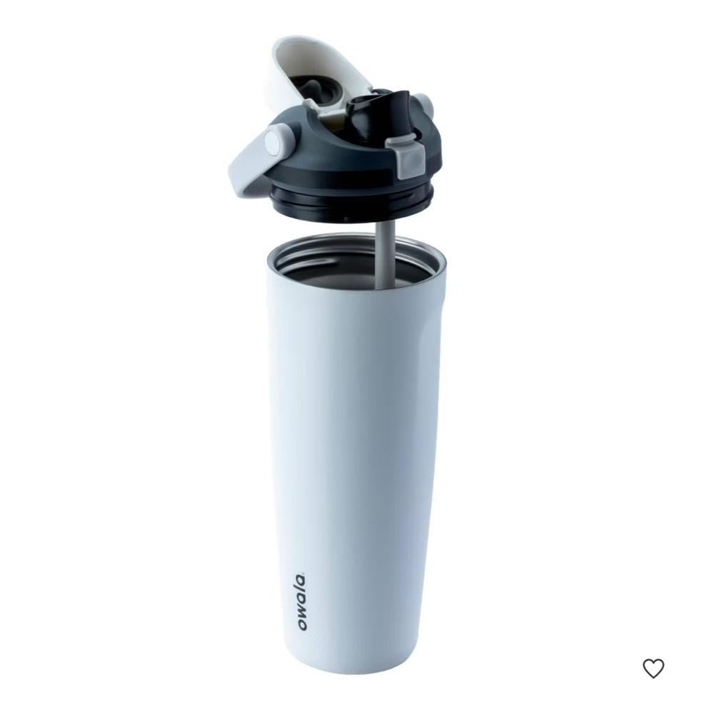 Owala White Insulated Water Bottle with Carry Handle 30oz - Picture 2 of 3